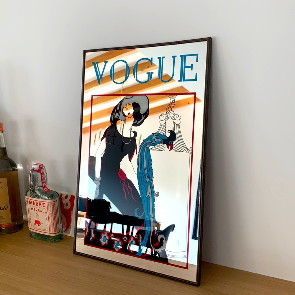Vintage Vogue Magazine Mirror